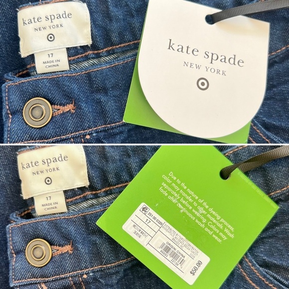 $50 NWT Kate Spade Jeans, Dark Indigo Ankle, for Target, Multiple Sizes - Picture 13 of 13